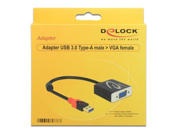 DeLock  DeLOCK 62738 Videokabel-Adapter 0,2 m VGA (D-Sub) Schwarz 