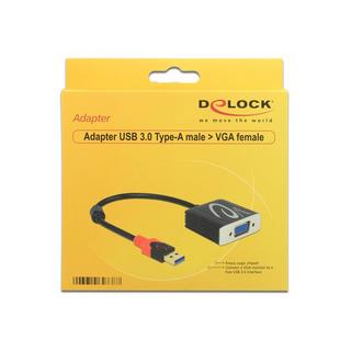 DeLock  DeLOCK 62738 Videokabel-Adapter 0,2 m VGA (D-Sub) Schwarz 