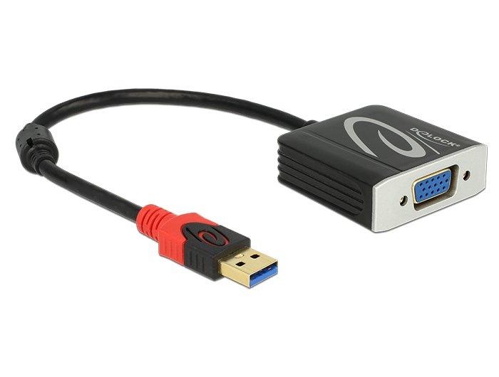 DeLock  DeLOCK 62738 Videokabel-Adapter 0,2 m VGA (D-Sub) Schwarz 