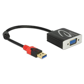 DeLOCK 62738 Videokabel-Adapter 0,2 m VGA (D-Sub) Schwarz