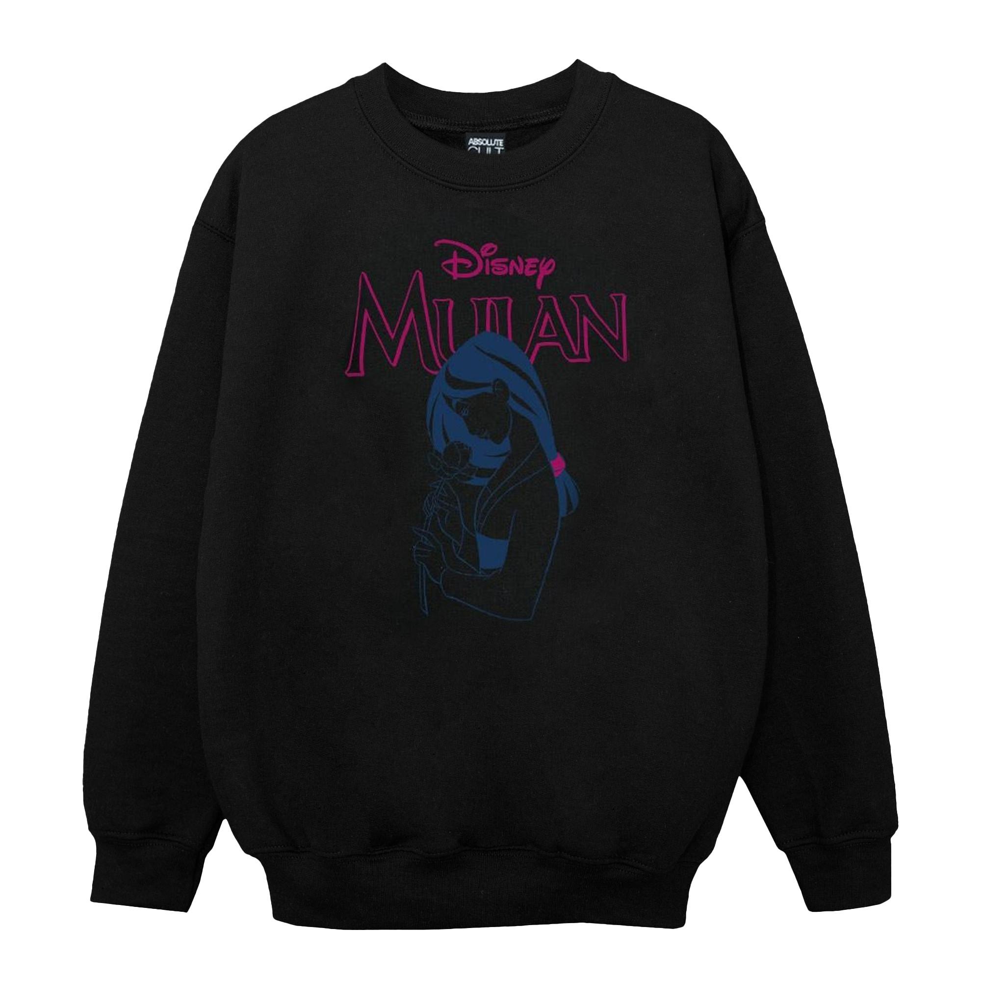 Image of Mulan Magnolia Line Sweatshirt Unisex Schwarz 128