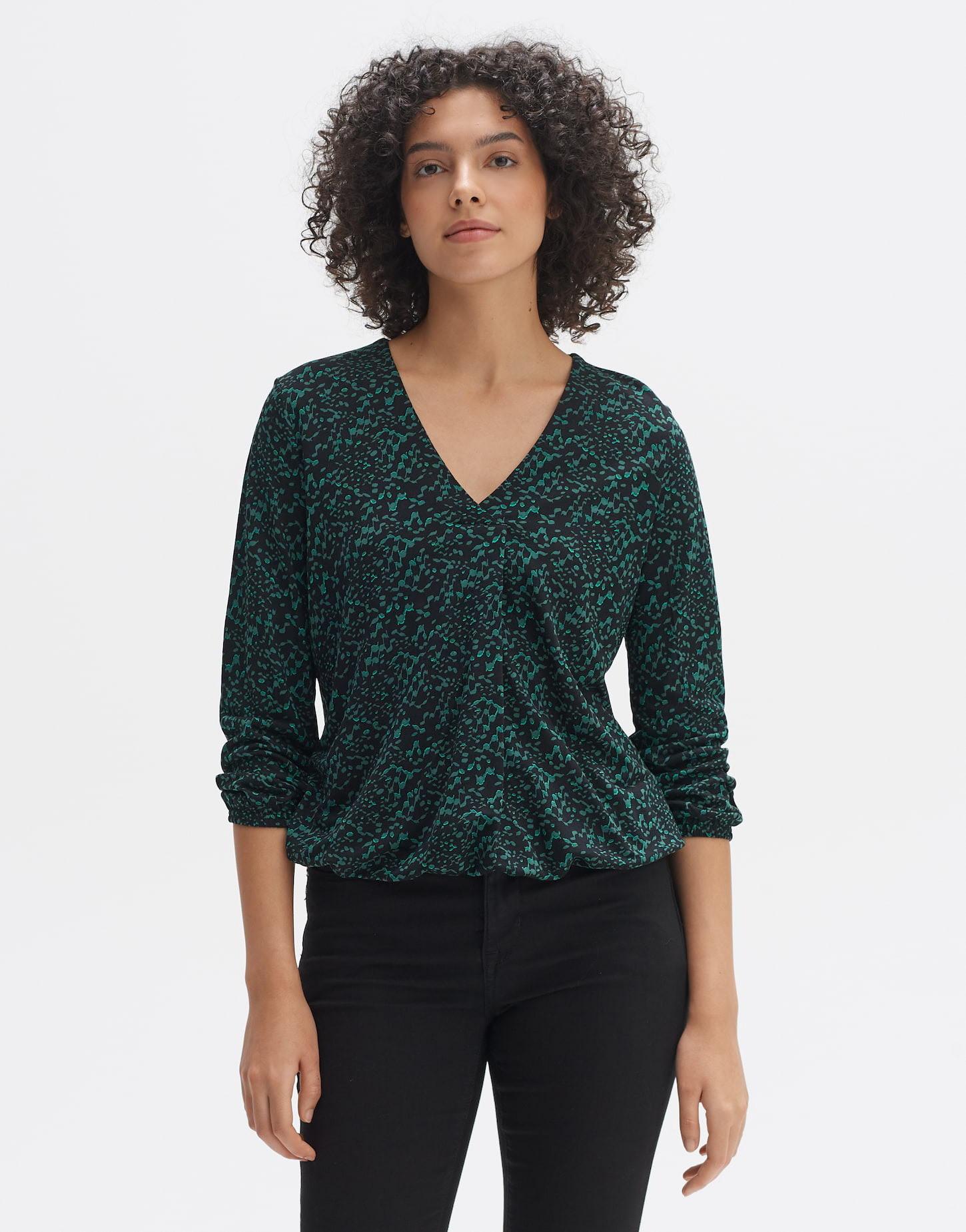 OPUS  Langarmshirt Sannah splendid gerader Schnitt 