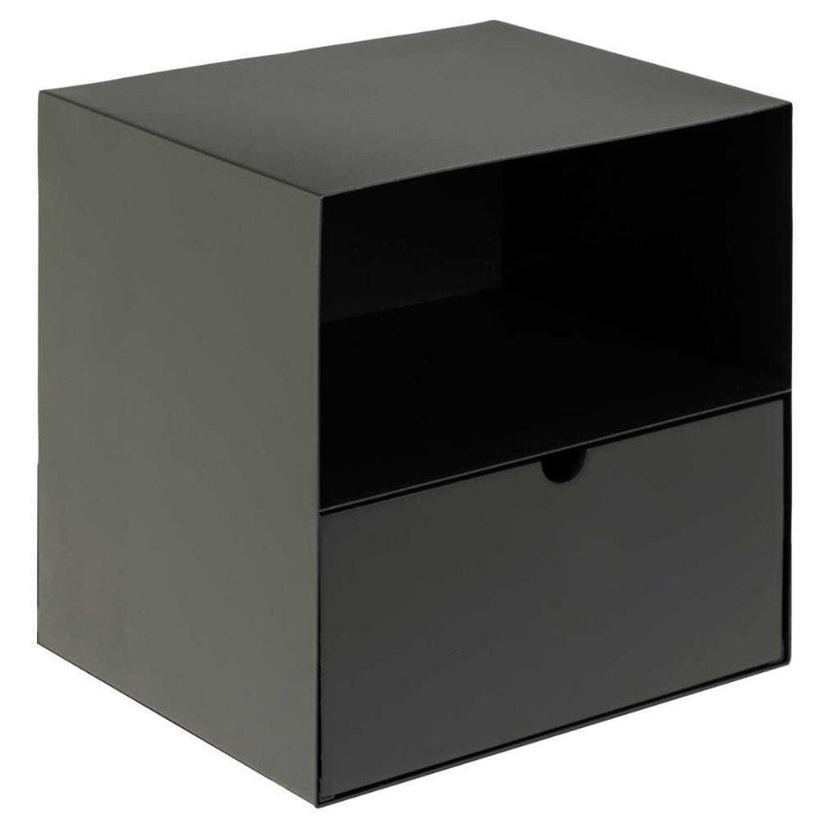 Comodino in metallo nero 30