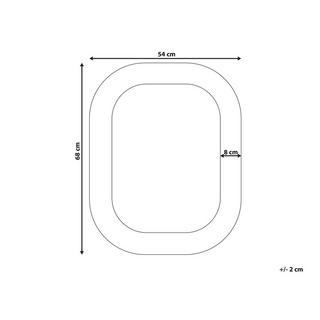 Beliani Specchio en Alluminio Classico SANKOSZ  