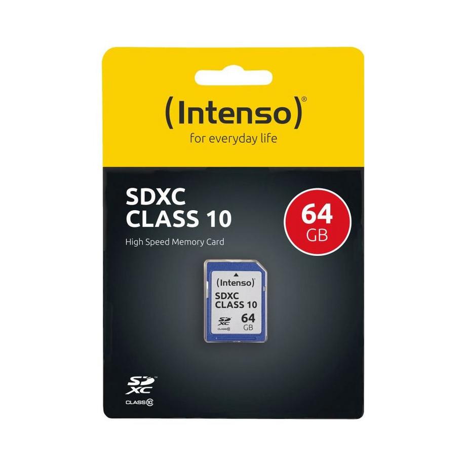 Intenso  Intenso 3411490 memoria flash 64 GB SDXC Classe 10 