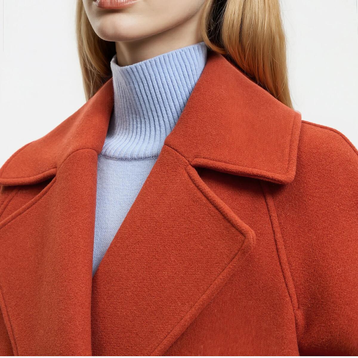 La Redoute Collections Manteau long Fermeture asymétrique  