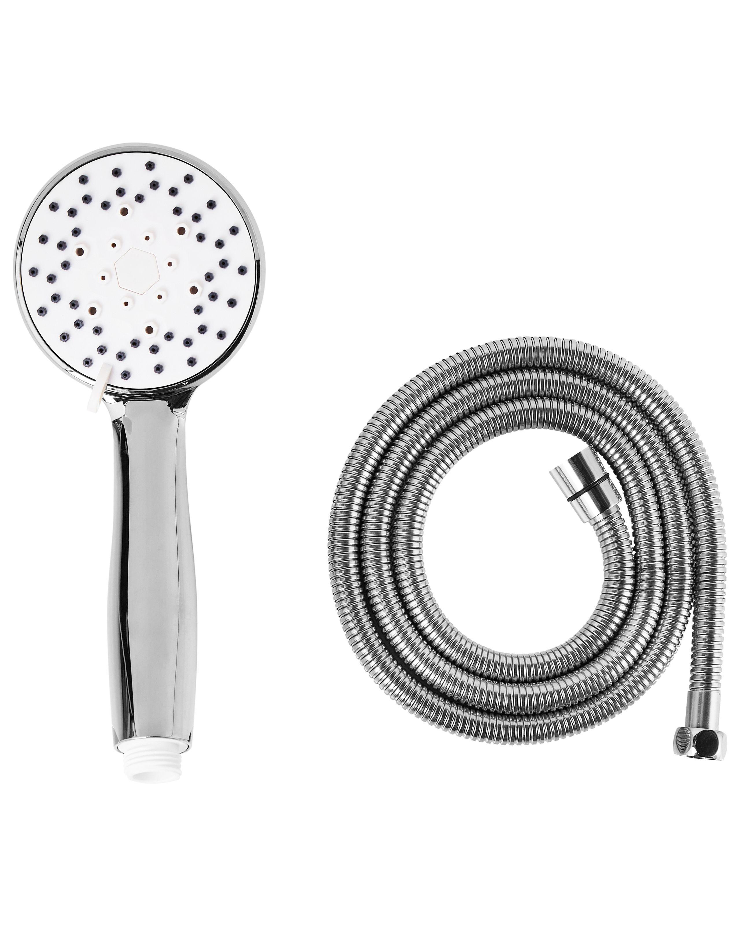 Beliani Duschkopf mit Schlauch aus ABS (robuster Kunststoff) Klassisch MACAY  