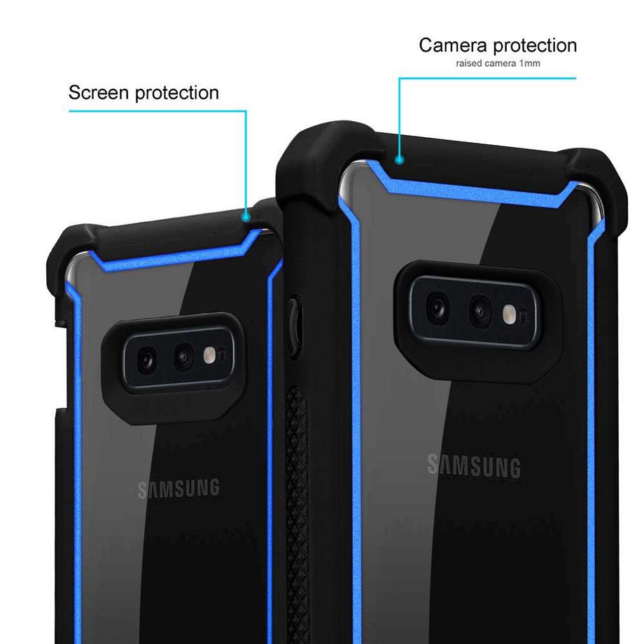 Cadorabo  Hülle für Samsung Galaxy S10e 2-in-1 TPU Silikon-Rand Glas-Rücken 