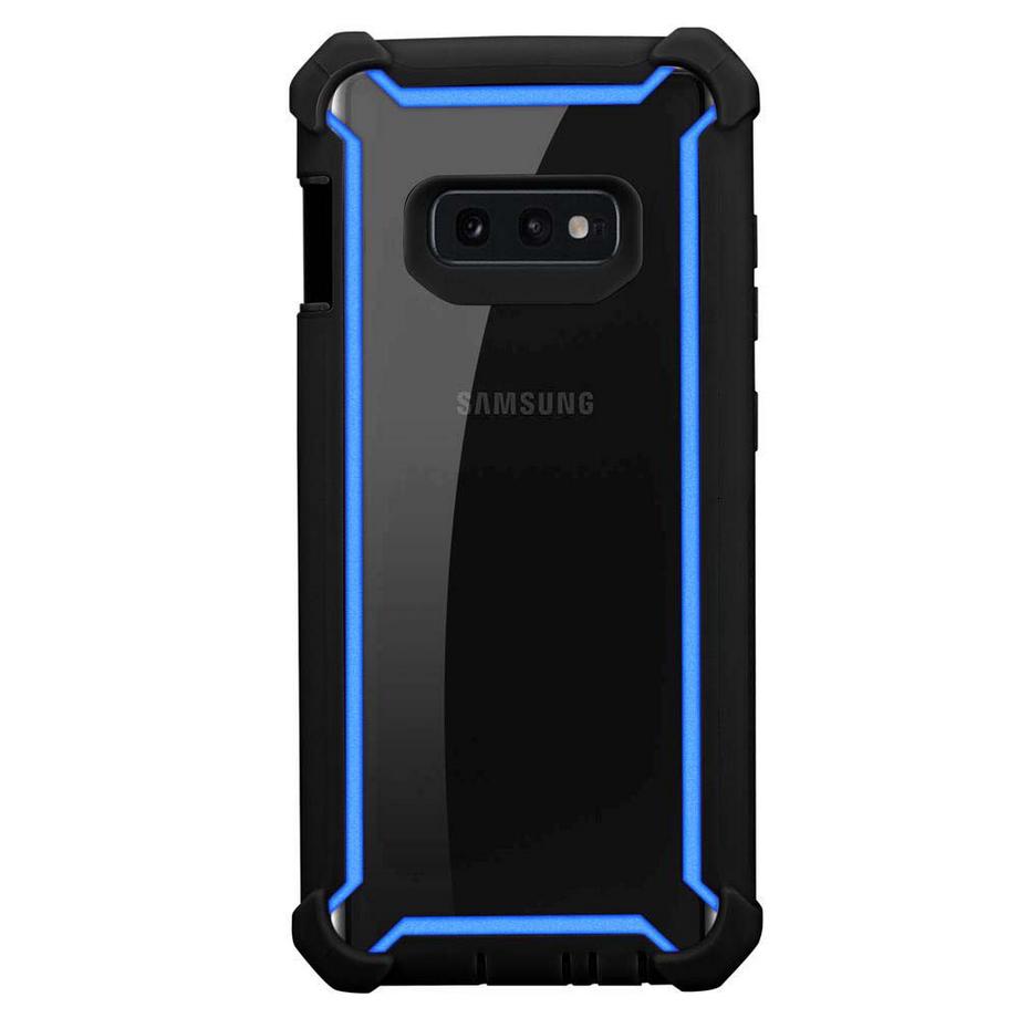 Cadorabo  Hülle für Samsung Galaxy S10e 2-in-1 TPU Silikon-Rand Glas-Rücken 