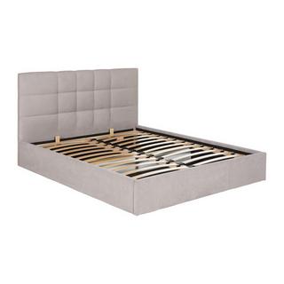 PASCAL MORABITO Lit coffre 160 x 200 cm - Tissu - Beige + Matelas - ELIAVA de Pascal Morabito  