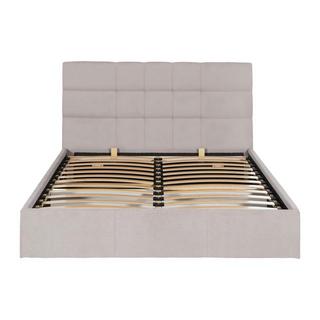 PASCAL MORABITO Lit coffre 160 x 200 cm - Tissu - Beige + Matelas - ELIAVA de Pascal Morabito  