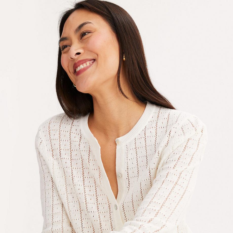 La Redoute Collections Rundhals Strickjacke  