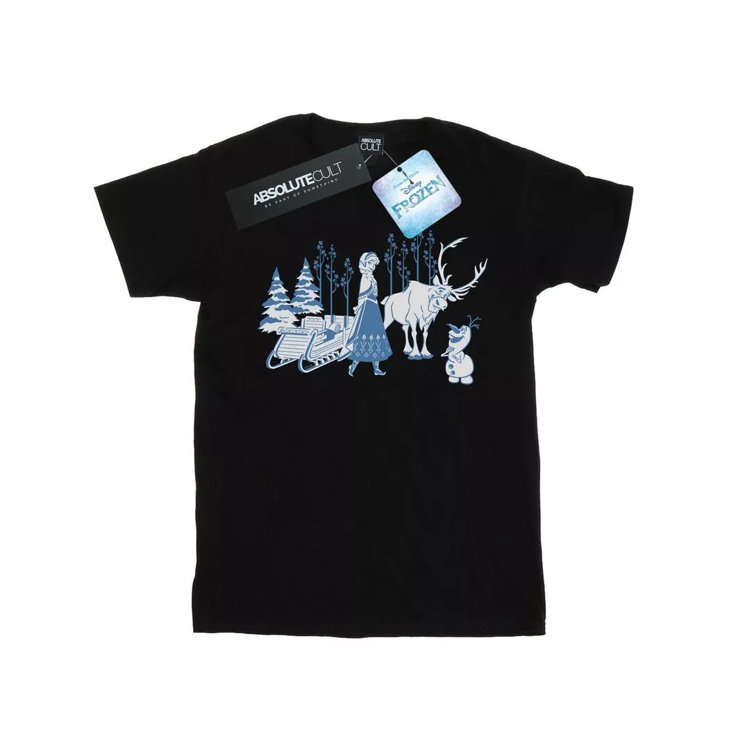 Disney - Frozen TShirt, für Damen, Schwarz, Größe XL