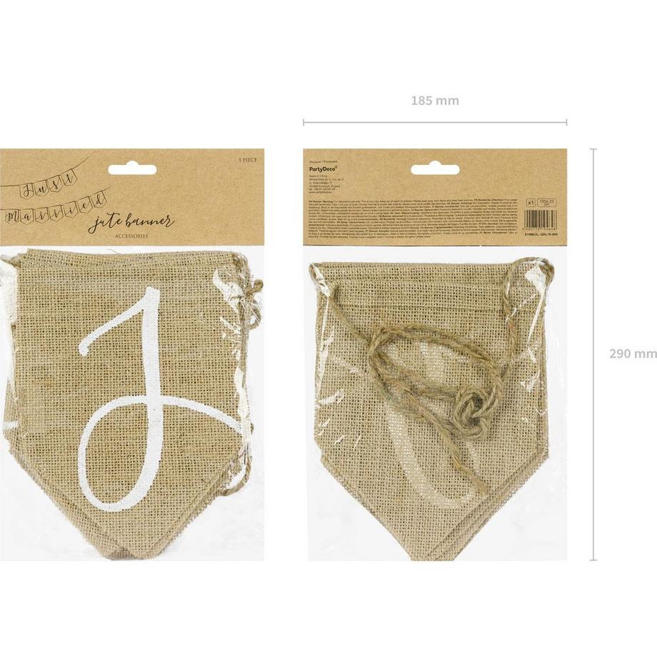 PartyDeco  Girlande Just Married 