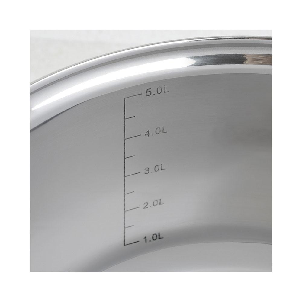 Blaumann Kochtopf Set 6.1L/3.6L/2.6L/1.9L Edelstahl Gourmet Line  