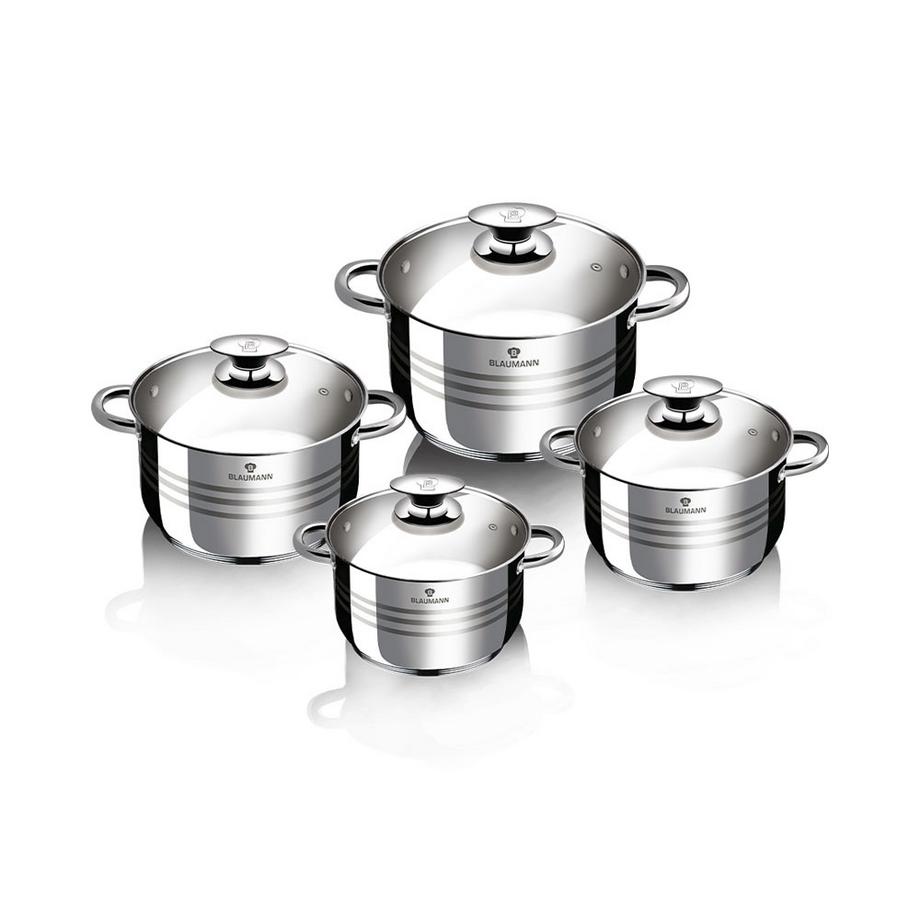 Kochtopf Set 6.1L/3.6L/2.6L/1.9L Edelstahl Gourmet Line
