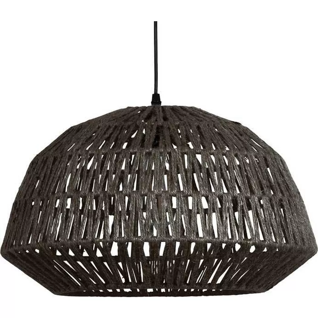 mutoni – Hängelampe Kace Jute Ø45, One Size, Schwarz