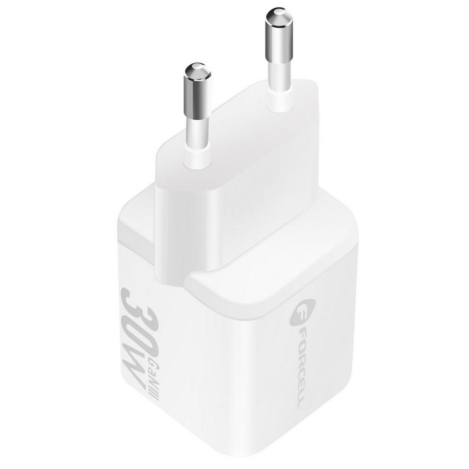 Forcell  Chargeur 30W GaN USB-C + USB Forcell 
