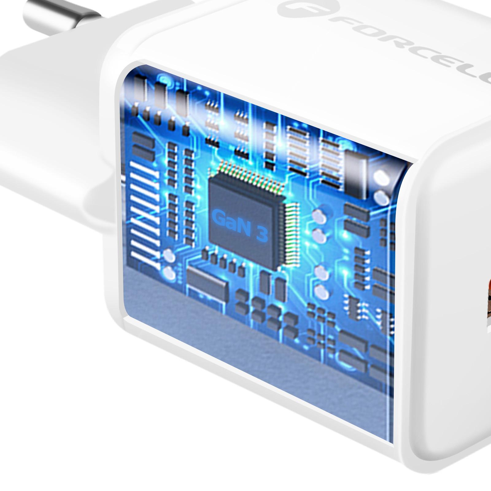 Forcell  30W GaN USB-C + USB Ladegerät 