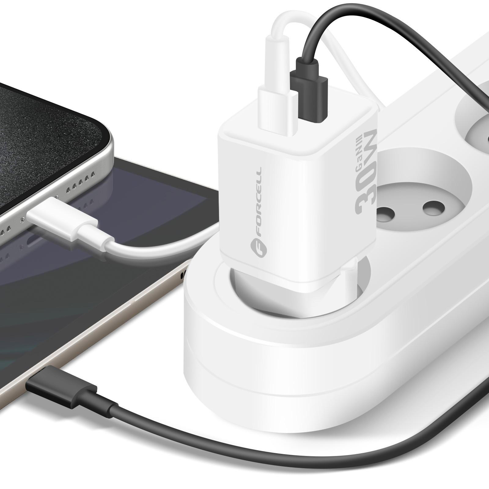 Forcell  30W GaN USB-C + USB Ladegerät 