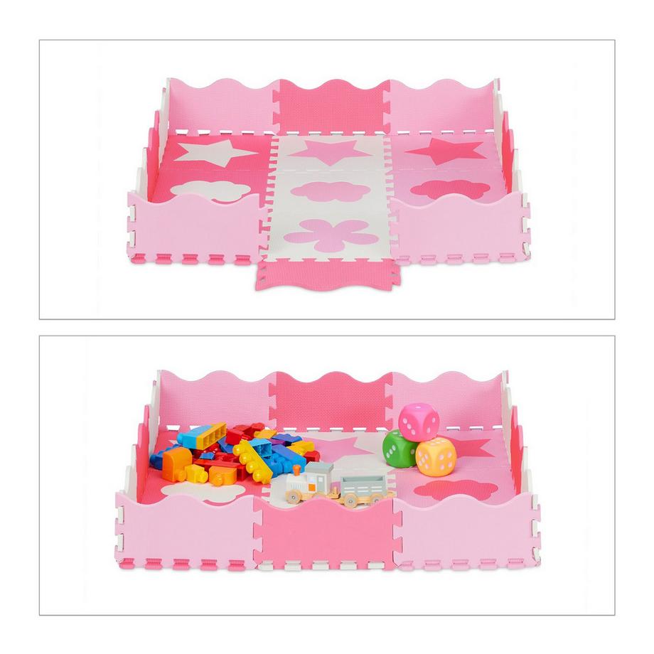 Northix Puzzle 3x3 puzzle mat puzzle con cornice  