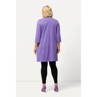 Ulla Popken  Longshirt, Zierbänder, A-Linie, V-Ausschnitt, 3/4-Arm 