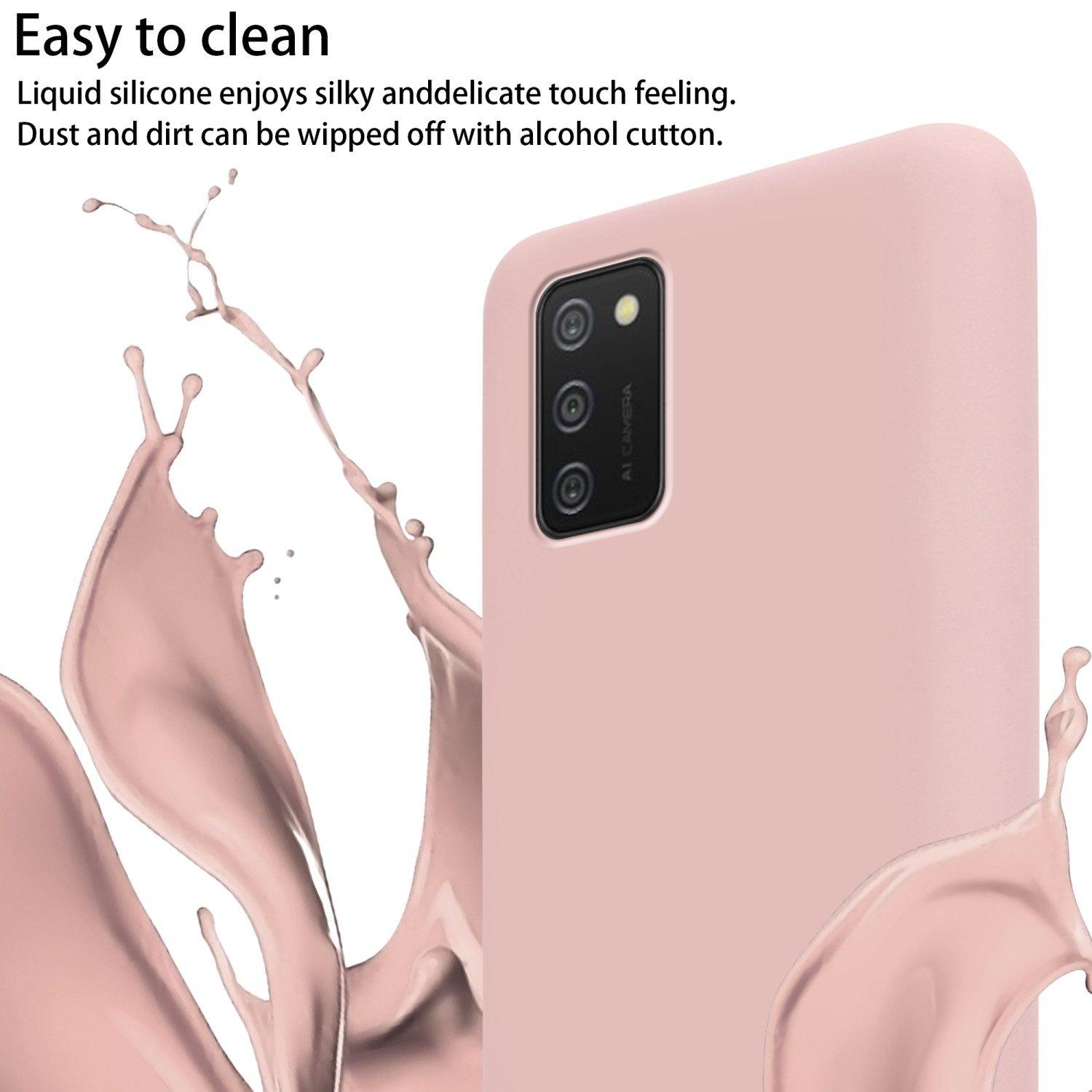 Cadorabo  Chaîne de téléphone portable compatible avec Samsung Galaxy A02s - Coque de protection en silicone avec cordelette réglable 