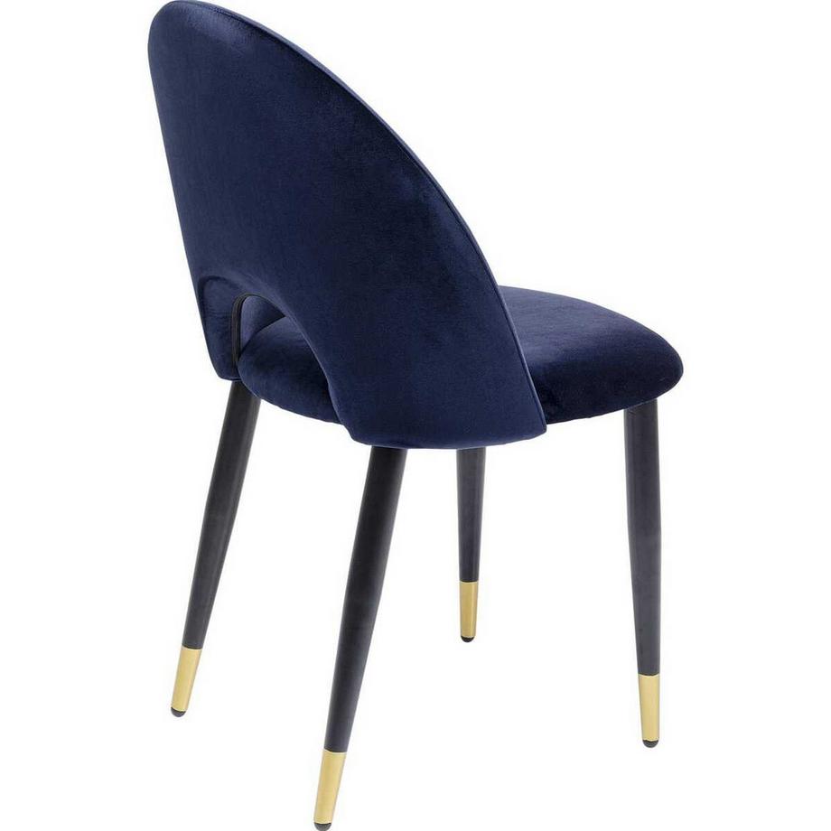 mutoni Chaise Iris Velvet Bleu (lot de 2)  