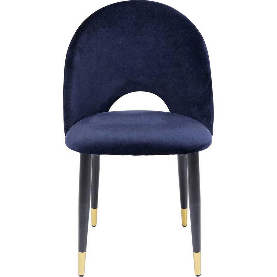 mutoni Chaise Iris Velvet Bleu (lot de 2)  