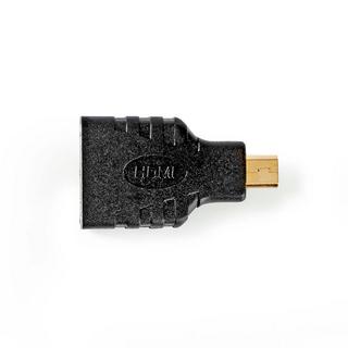 Nedis  Adattatore HDMI™ | Micro connettore HDMI™ | Uscita HDMI™ | Placcato oro | Dritto | ABS | Nero | 1 pz. | Scatola 