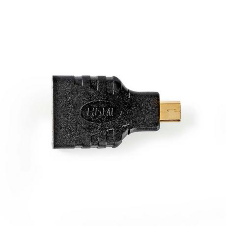 Nedis  Adattatore HDMI™ | Micro connettore HDMI™ | Uscita HDMI™ | Placcato oro | Dritto | ABS | Nero | 1 pz. | Scatola 