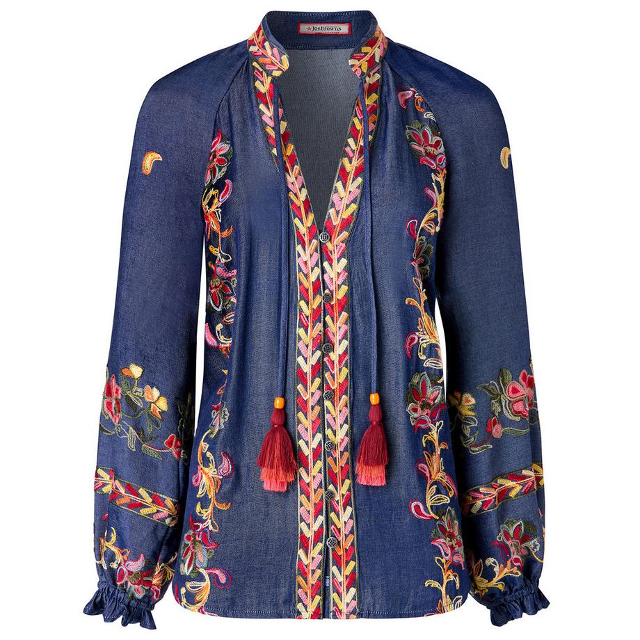 Joe Browns Camicia a Maniche Lunghe Ricamata  