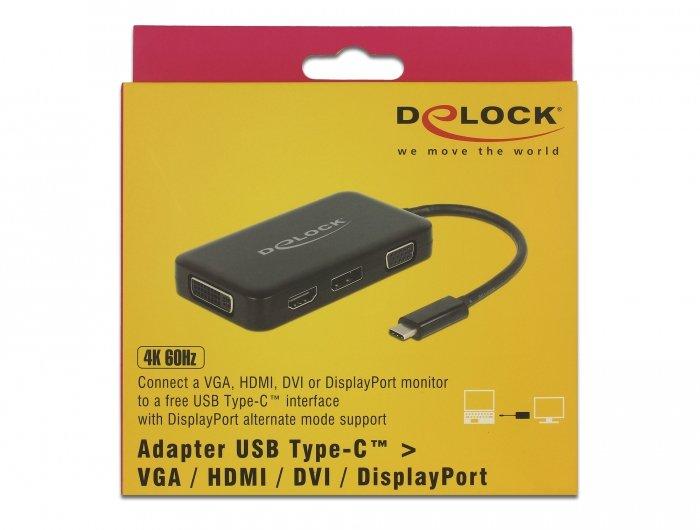 DeLock  multiadapter usb-c - dp/dvi-d/hdmi/vga 