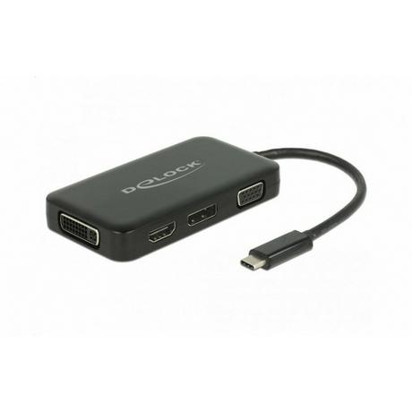 DeLock  Multiadapter 63929 USB-C - DP/DVI-D/HDMI/VGA 