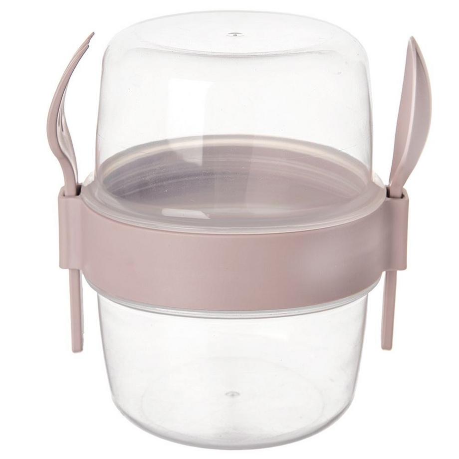 Orion  Praktischer Joghurtbehälter mit Deckel und Müslischale 