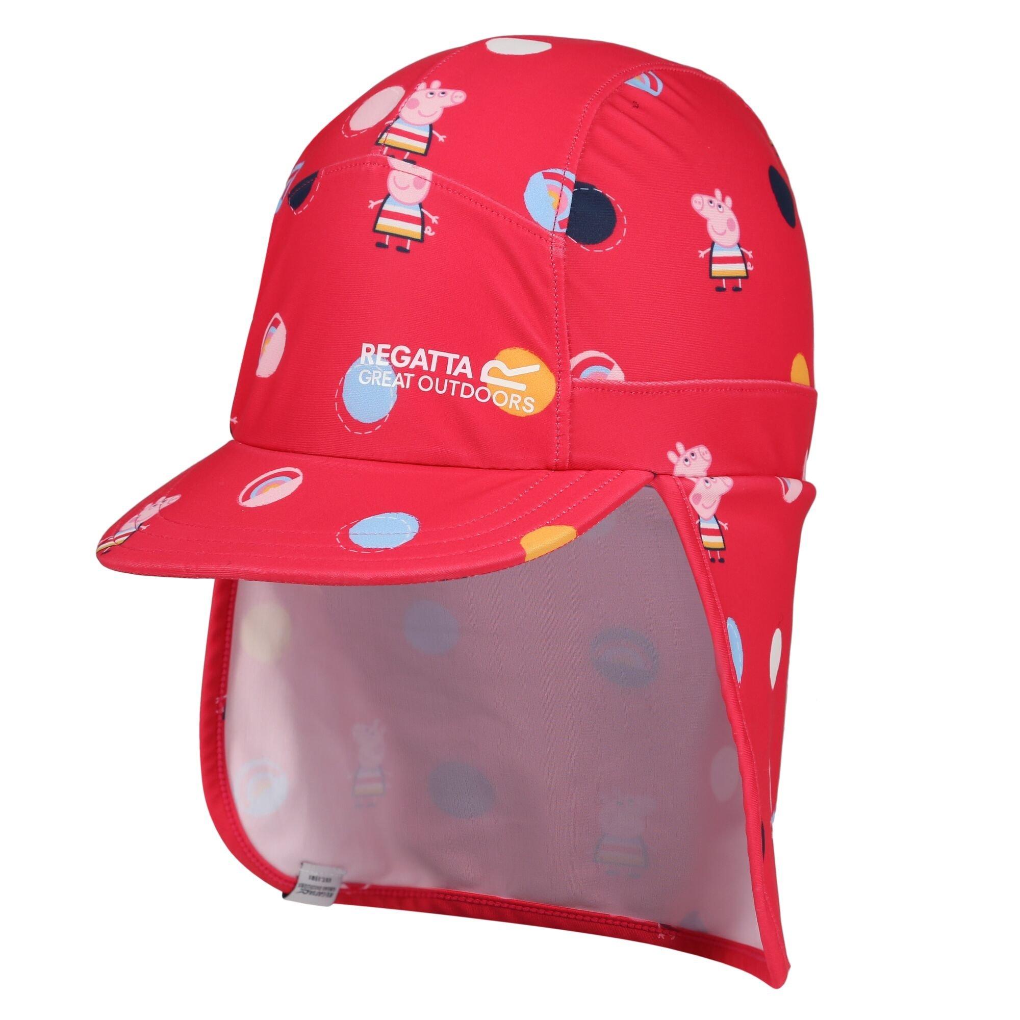 Image of Kappe Mit Nackenschutz Mädchen Pink 92-98