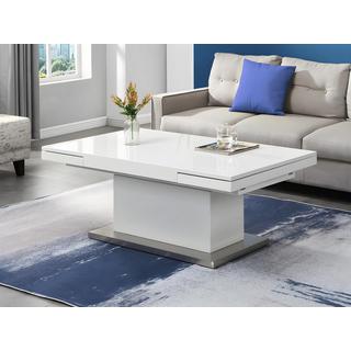 Vente-unique Table relevable LAURIA 2 en 1 extensible MDF laqué  