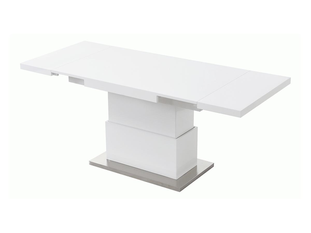 Vente-unique Table relevable LAURIA 2 en 1 extensible MDF laqué  