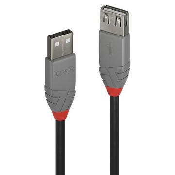 36701 USB Kabel 0,5 m USB 2.0 USB A Schwarz, Grau