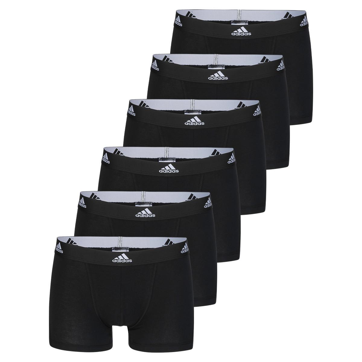 Image of adidas 6er Pack Active Flex Cotton - Retro Short Pant Herren Schwarz M
