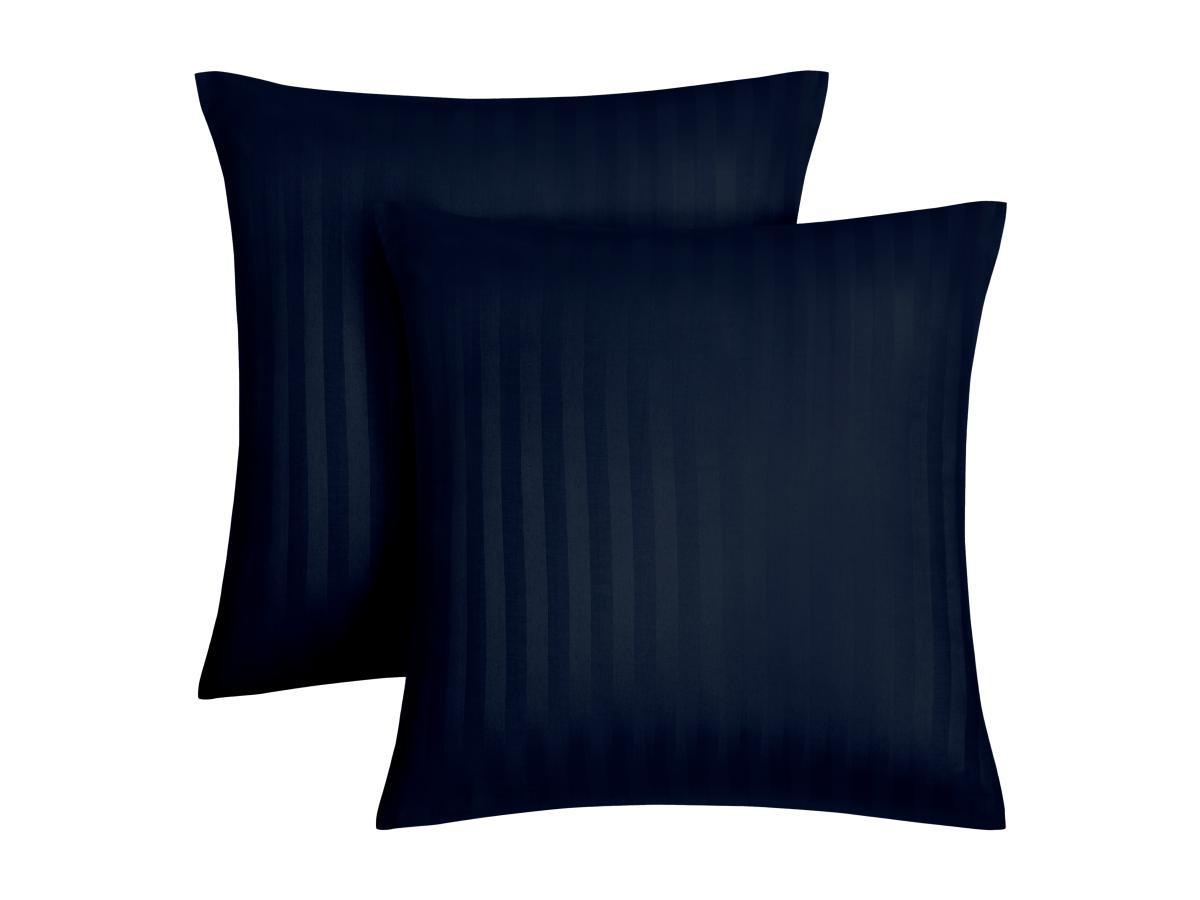 Vente-unique Bettwäsche - Satin 92 Fäden/cm² - Bettdeckenbezug 240 x 260 cm + 2 Kissenbezüge 63 x 63 cm - Blau - ABILY von PALACIO  