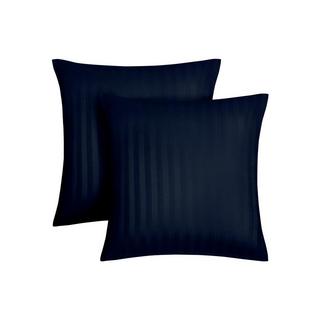 Vente-unique Bettwäsche - Satin 92 Fäden/cm² - Bettdeckenbezug 240 x 260 cm + 2 Kissenbezüge 63 x 63 cm - Blau - ABILY von PALACIO  