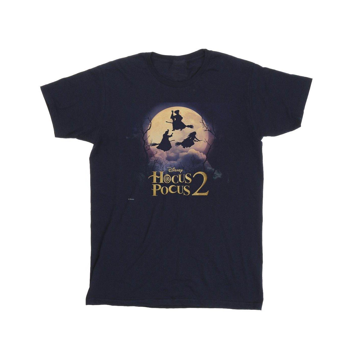 Image of Hocus Pocus Witches Flying Tshirt Unisex Marine 104