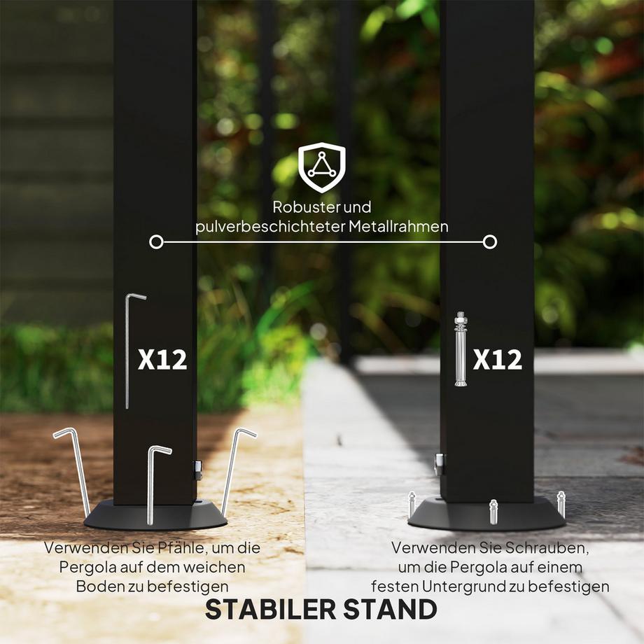 Outsunny Anbaupavillon  
