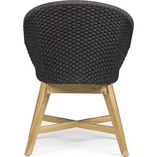 mutoni Fauteuil de jardin Coachella avec coussin anthracite  