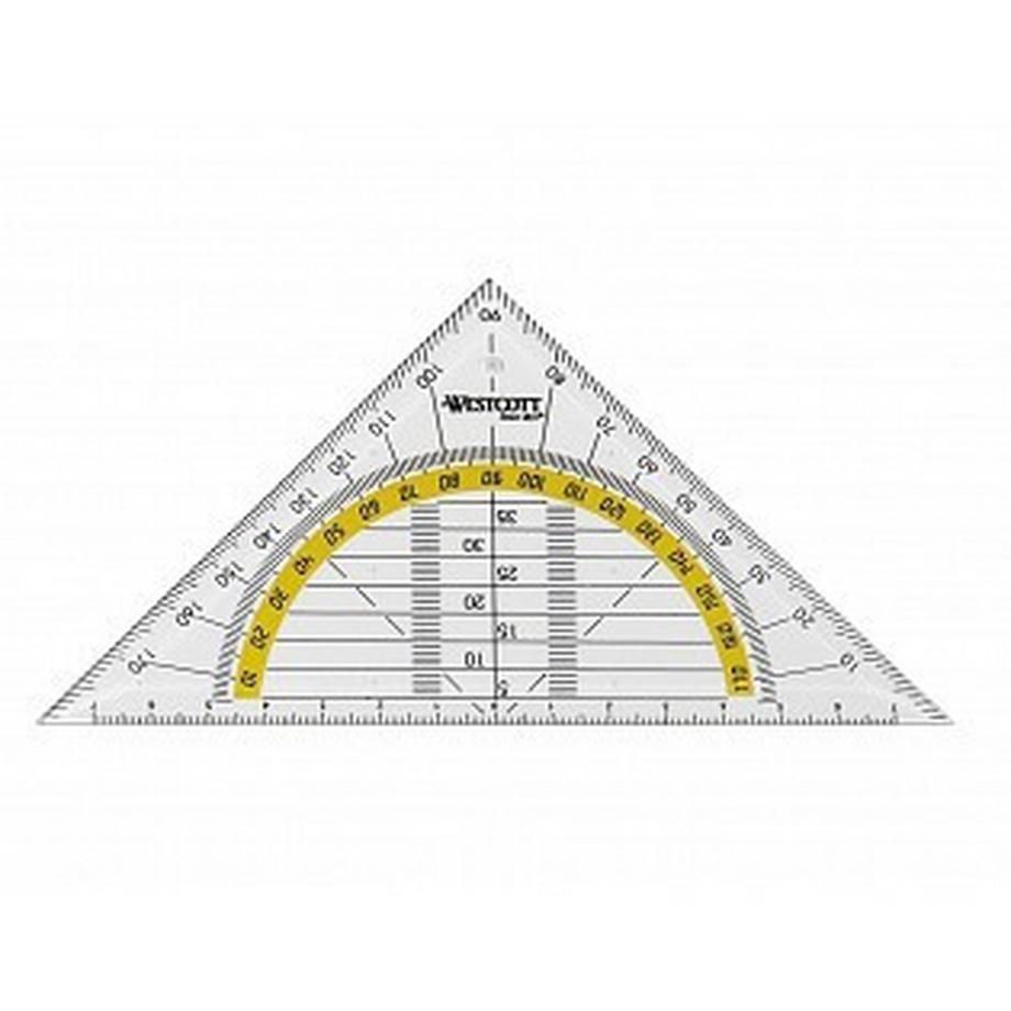 WESTCOTT  WESTCOTT Geodreieck 14cm E-1013000 Hypotenuse 