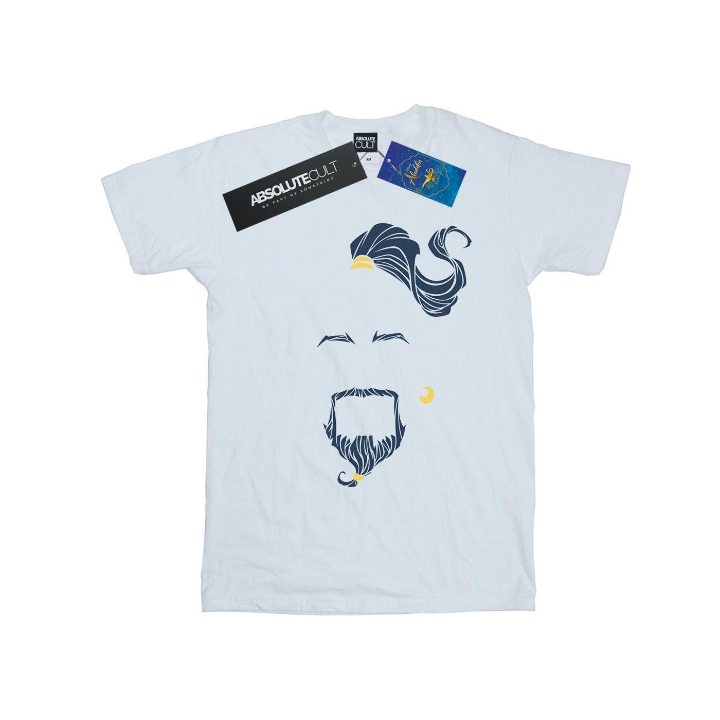 Image of Aladdin Movie Genie Blue Face Tshirt Damen Weiss L