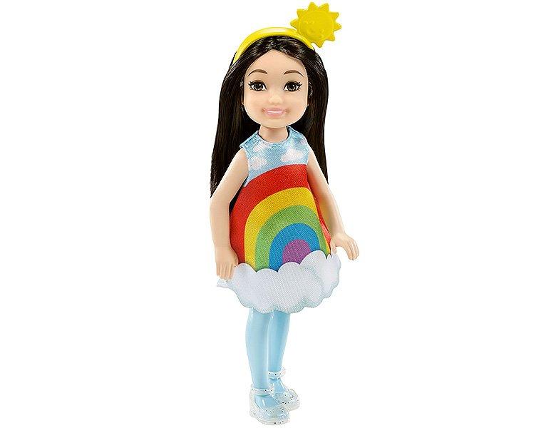 Barbie  Chelsea Puppe im Regenbogen-Kostüm 