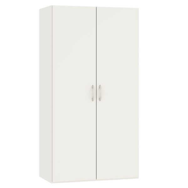 Jutzler Armoire à portes tournantes blanc crème 101,9 x 195  