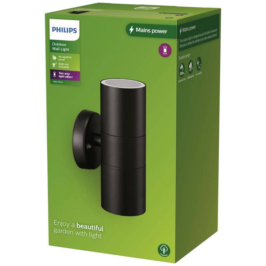 Philips Lighting Philips Outdoor Kylis Wandleuchte up/down, 2x max. 25W, exkl. LM  